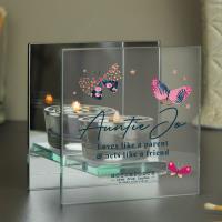 Personalised Hotchpotch Butterfly Mirrored Glass Tea Light Holder Extra Image 2 Preview
